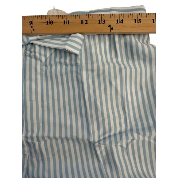 Ettitude Pajama Boxer Short Womens Sz L Organic Bamboo Lyocell Sleepwear Striped - Picture 3 of 6